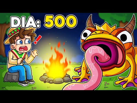 ¡SOBREVIVÍMOS 500 dias en el BOSQUE! 💀🦈🐸🦌 SILVIOGAMER en 99 Noches en el Bosque