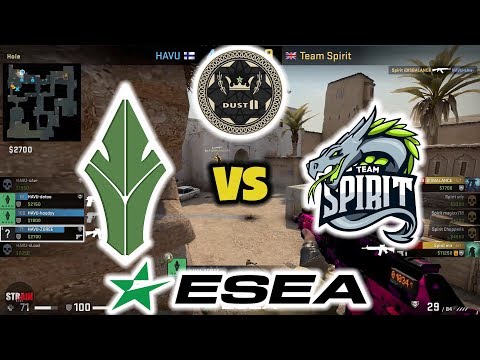 HAVU vs Team Spirit Highlights [Dust2] - ESEA MDL S32 Semi Final