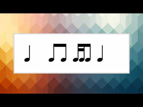 Rhythm Practice Call & Response: 2 Sixteenth Notes - Eighth Note (Standard with Rhythmic Sound)