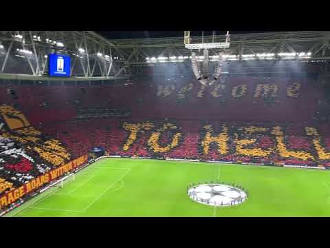 29/05/23 Galatasaray's stadium wide tifo against Manchester United in the UCL