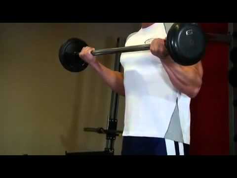 Biceps - Wide-Grip Standing Barbell Curl Exercise Guide