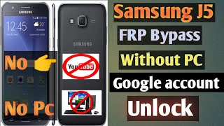 Samsung j5(SM J500)FRP Unlock/Google account Bypass without PC Samsung j5 FRPBypass without TalkBack