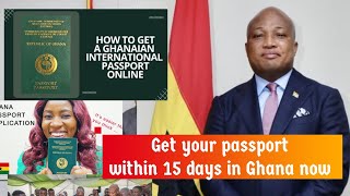 Get your passport within 15 days in Ghana now with delivery