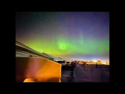 Northern lights taken from our balcony | Aurora borealis | Canada | Alberta