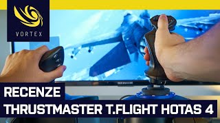 Letecký joystick Hotas 4 na PS4 a Playstation 5