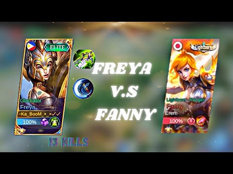 Top Global Freya V.s PRO Fanny Who Will Win?!!|Interesting Game|Must Watch✓|Freya Gameplay 2022|MLBB