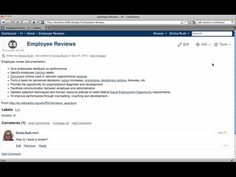 How to add watchers in Atlassian's Confluence Wiki - Confluence Training by Adaptavist