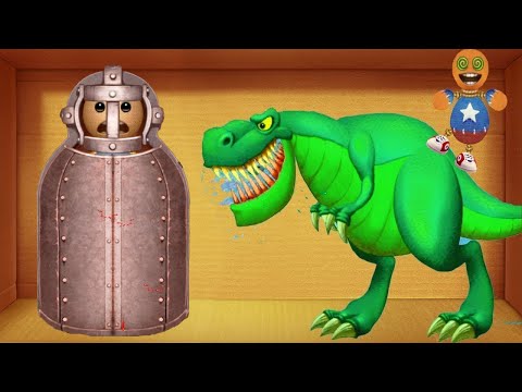Kick The Buddy Gameplay Walkthrough Part 55 - Dinosaur vs Iron Maiden Buddy