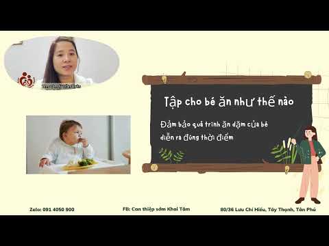 Hướng dẫn cách tập cho trẻ tự kỷ nhai thức ăn