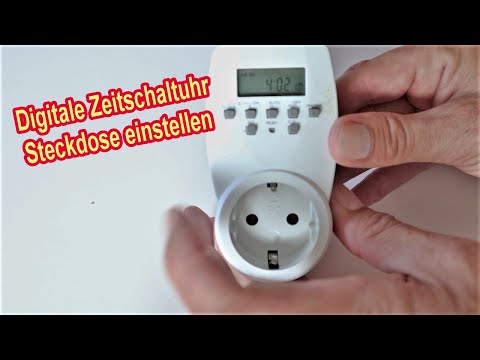 Digitale Zeitschaltuhr Steckdose einstellen - Uhr stellen | Timer einstellen - Anleitung