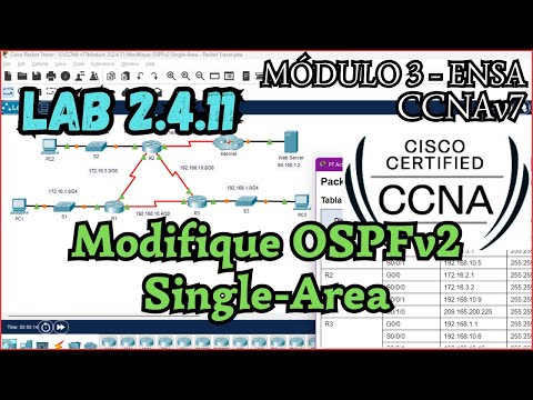 2.4.11 Packet Tracer - Modify OSPFv2 Single-Area (Resolution)