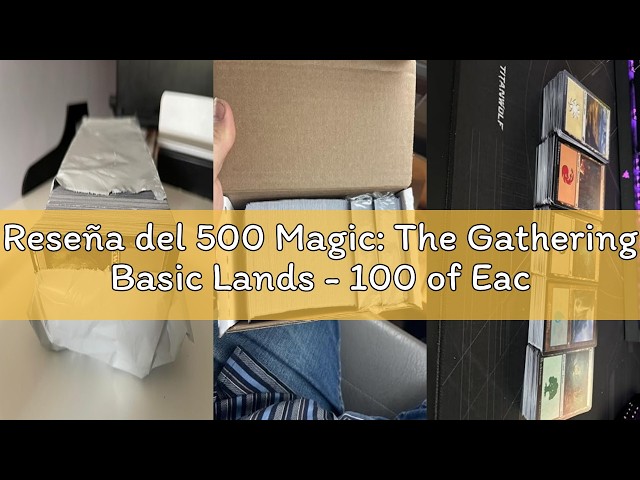 Vídeo relacionado con 500 Magic: The Gathering Basic Lands - 100 of Each Land Type (Plains, Islands, Swamps, Mountains, Forests) by Magic: The Gathering