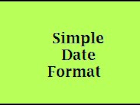 Display Date In Simple Date Format In Java Java Interview Question