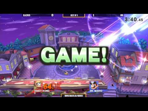 WBB #93  Blazikus (Falcon,Diddy Kong) vs Uno (Dr.Mario,Cloud)   Winners Round 2   Smash 4 Singles