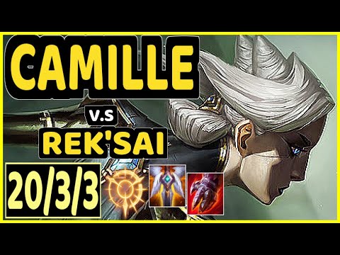 KADIR (CAMILLE) vs REK'SAI - 20/3/3 KDA JUNGLE CHALLENGER GAMEPLAY - EUW