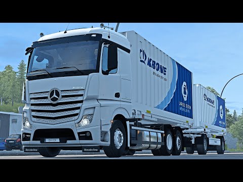 4K | ETS2 1.43 | Promods | Mercedes Actros MP4 Tandem | Heilbronn 🇩🇪 - Vaduz 🇱🇮