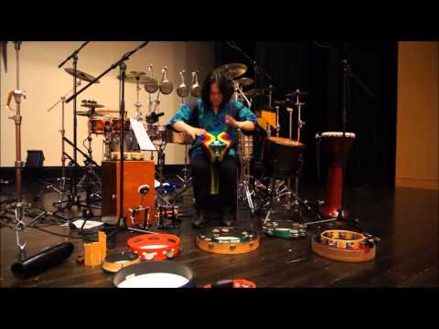 ♪　Toca Lightweights Series Hand Drums. demo by Hiroshi Chu Okubo