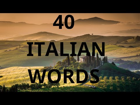 LEARN ITALIAN FAST// 40 ITALIAN WORDS FOR EVERYDAY LIFE