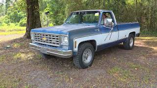 1976 Chevrolet C20 Cheyenne 454 Pickup Walk Around and Drive By