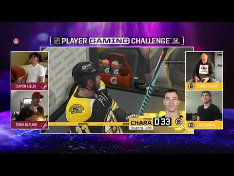 Arizona Coyotes (Keller and Garland) vs Boston Bruins (McAvoy and DeBrusk)| NHL Gaming Challenge