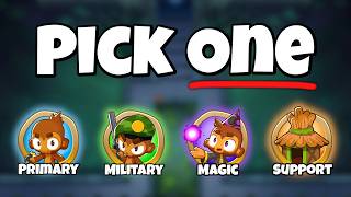 Can You Beat a NO HARVEST BOSS With Only 1 Tower Category? (BTD6)