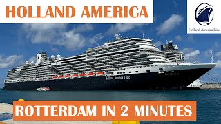Rotterdam Ship Tour in 2 Minutes | Holland America | October 2024