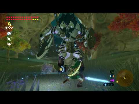 OoT Link Uses Fully Powered Master Sword Vs Silver Lynel - Zelda Breath of the Wild