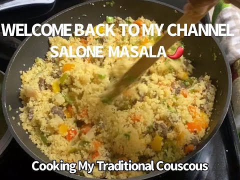 Cooking my traditional couscous  | Salone Masala🌶 - Sierra Leone