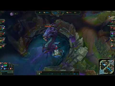 Nunu solo's Baron at level 12.