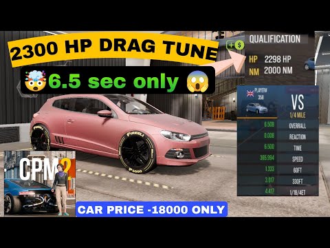 🤯2300HP SIROCCO 🔥DRAG TUNE IN CAR PARKING MULTIPLAYER 2 | CPM2 SIROCCO DRAG TUNE 6.5SEC