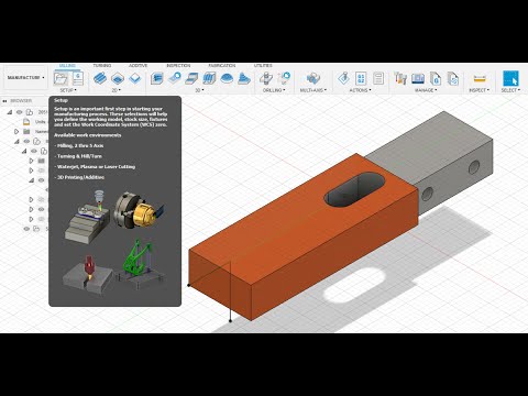 Fusion 360 Milling Part 1 - Setup Guide