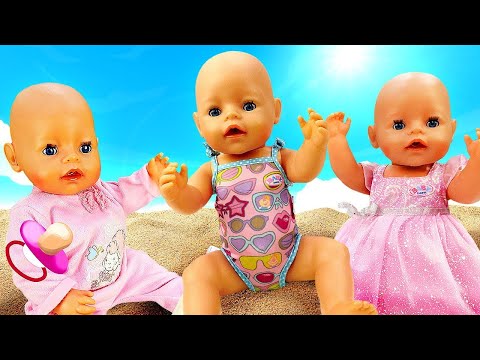 Spielspaß mit Baby Annabell. Brei für das Baby. Puppen Video auf Deutsch