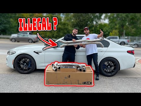 SURPRISED MY FRIEND WITH CUSTOM EXHAUST FOR HIS BMW M5!
