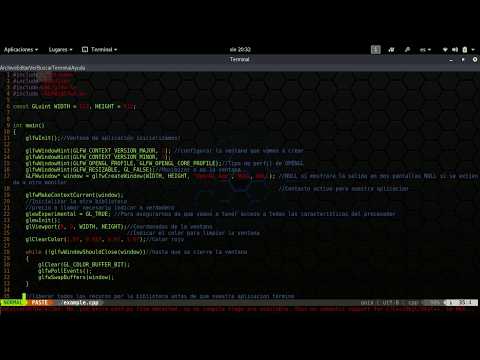How to Install and Run OpenGL 3.0 in Linux - Run Example in c++