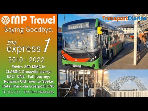 Saying Goodbye to The Express 1. 2010 - 2022 | MP Travel Crosville Enviro 200 MMC: EX21 ONE