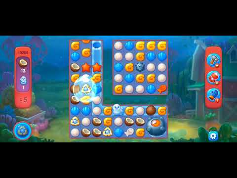 Fishdom Hard Level 10259 (with ingame lightning and bomb boosters) @choraelmin