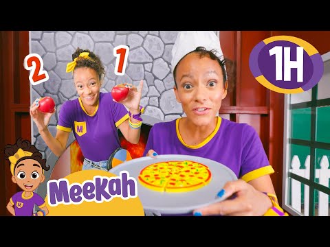 Meekah Learns to Cook Pizza at Billy Beez!! | 1 HOUR OF MEEKAH! | Educational Videos for Kids