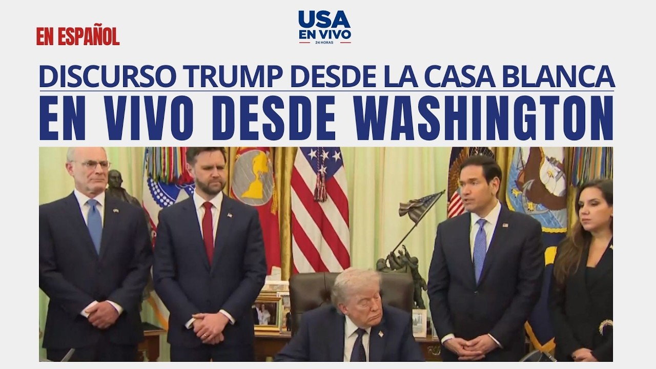 Trump anuncia cese al fuego histórico entre Israel y Líbano desde el Despacho Oval | USA EN VIVO 🔴