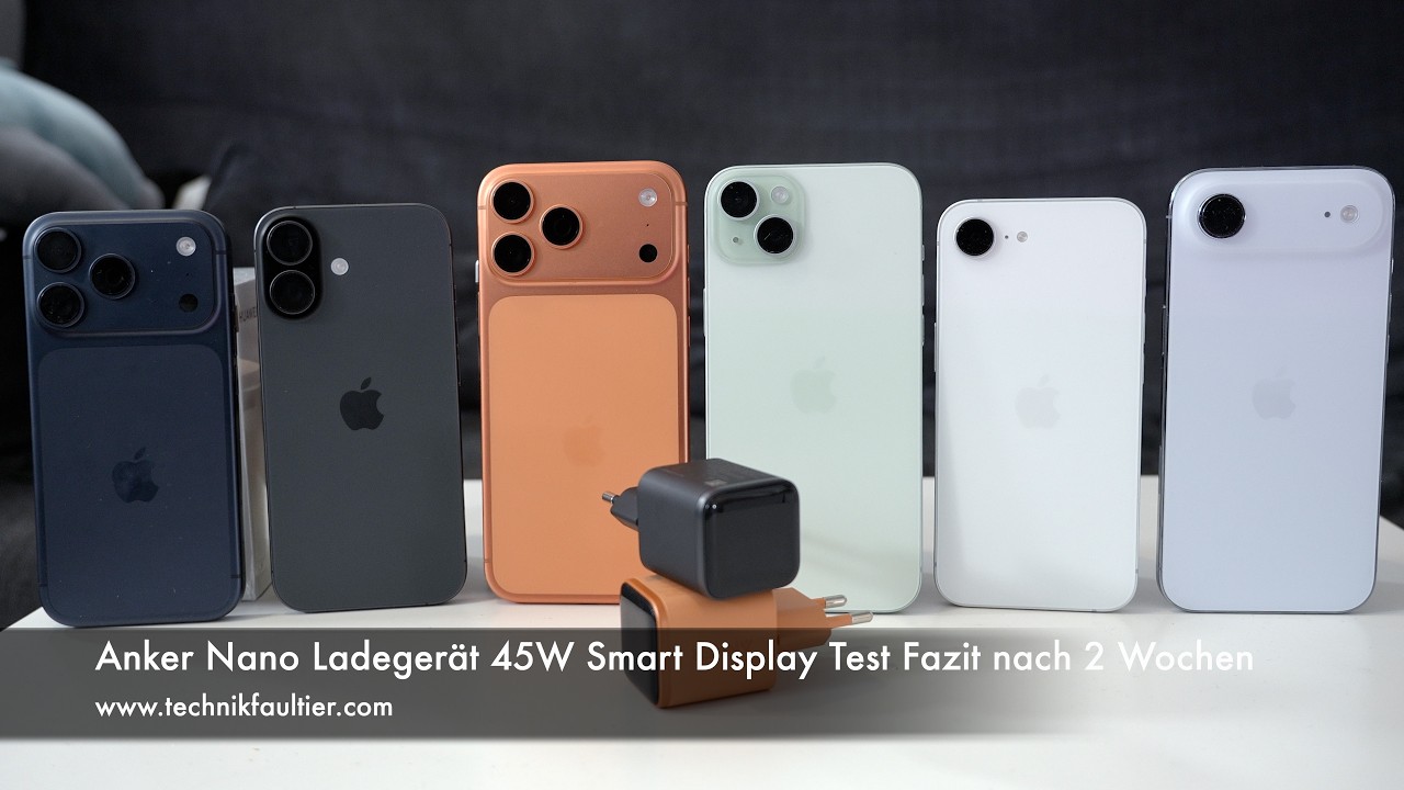 Anker Nano Ladegerät 45W Smart Display Test Fazit nach 2 Wochen
