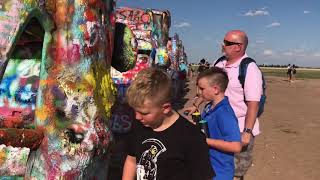 preview picture of video 'Cadillac Ranch on Route 66'