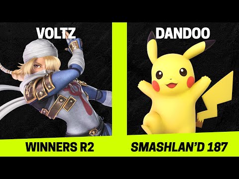 SmashLAN'd 187 Winners R2 - Voltz (Sheik) vs Dandoo (Pikachu) - SSBU Tournament