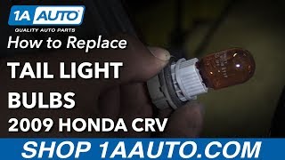 How to Replace Taillight Bulbs 07-11 Honda CR-V