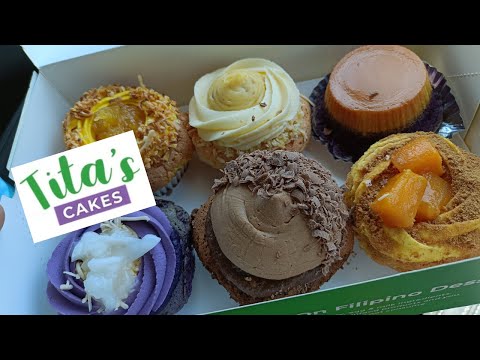 Trying cupcakes from Tita's Cakes, a Filipino bakery in Rooty Hill, NSW