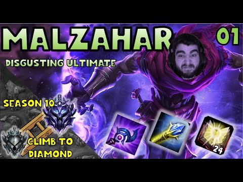 MALZAHAR IS GREAT FOR BEGINNERS| Climb To Diamond Episode 1 | League of Legends Malzahar Season 10