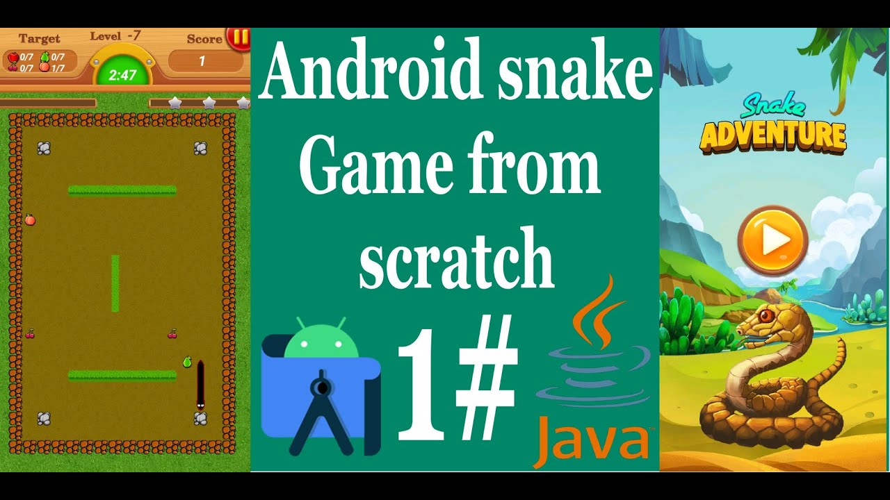 Android Studio Game Development - Create Snake Game From Scratch using Java #1