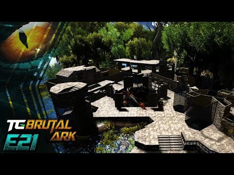 Brutal Ark || E21 - Swamp Base Progress || TimmyCarbine