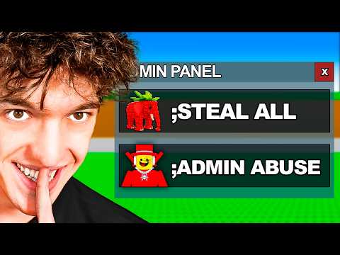 Using ADMIN PANEL To Troll YOUTUBER In Steal A Brainrot!