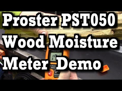 How To Measure firewood Moisture Using Proster PST050 Wood Moisture Meter Demo Review