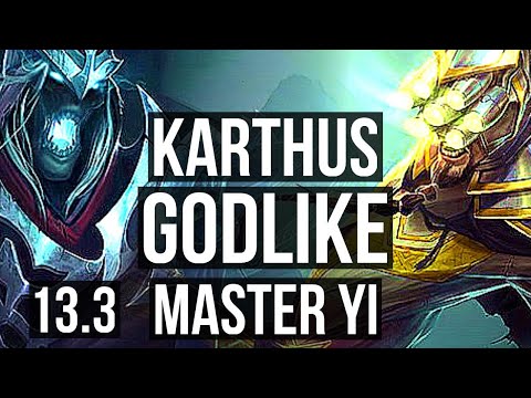 KARTHUS vs YI (JNG) | 76% winrate, 11/3/8, Godlike | KR Master | 13.3