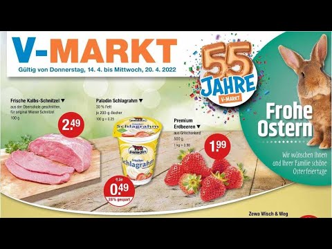 🛒 V-Markt Katalog Prospekt 14. bis 20. April 2022 - Neuigkeiten, Angebote Deutschland 🇩🇪